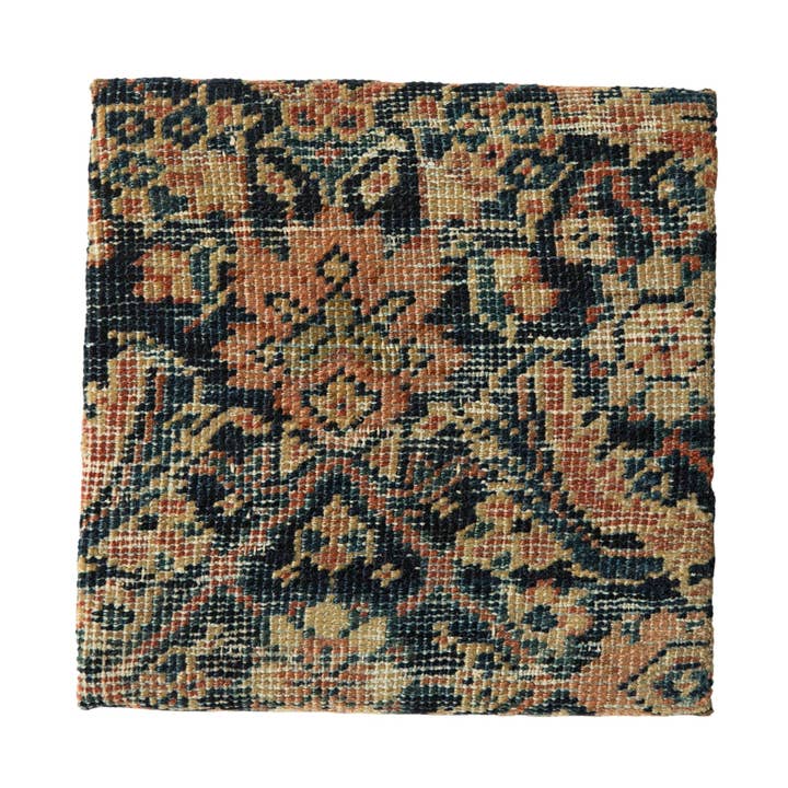 Bacheca Decorativa in Sughero con Frammento di Tappeto Antico Fereghan per la vendita all'ingrosso da parte di Old New House