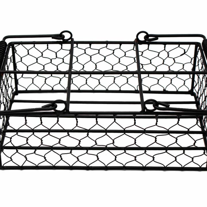 Mason Jar Lifestyle - Wholesale Kitchen Storage/Organizer - Chicken Wire Caddy for 6 Pint Mason Jars1