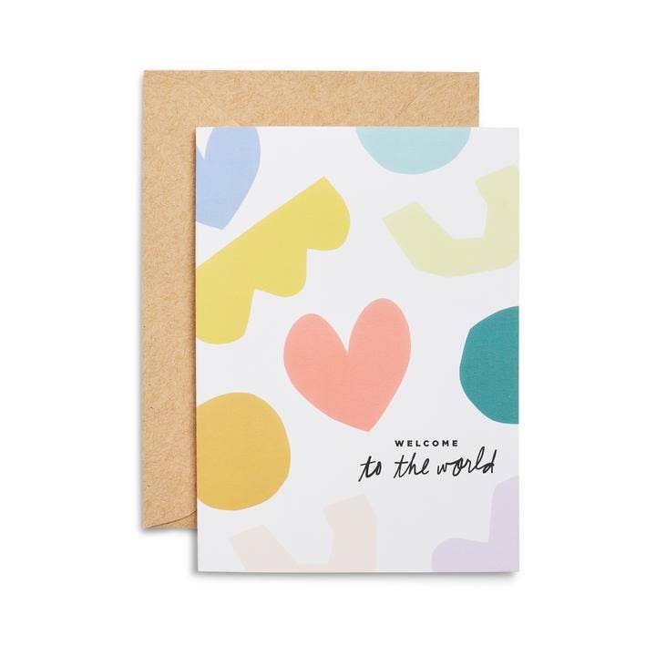 Ampersand Design Studio - Wholesale Baby Card - Welcome to the World Greeting Card0