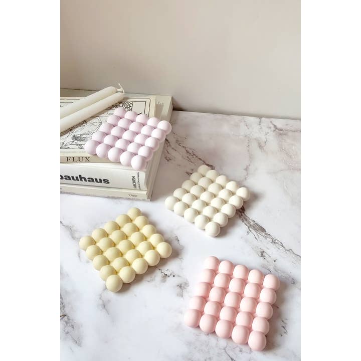 Kndly home - Wholesale Decorative Tray - Bubble Tray. Bubble coasters Pastel colors.8
