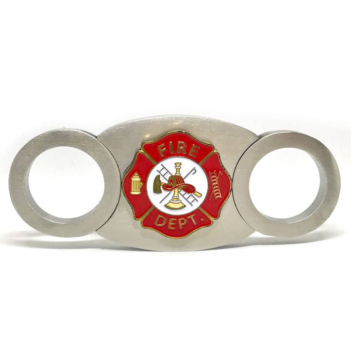 Brandmandens Cross Cigar Cutter - Emalje for engroshandel hos Cigar Cutters by Jim