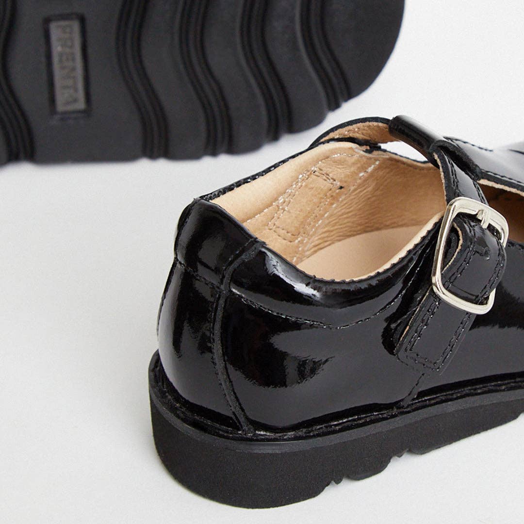 Luna Black Patent Girls Kids Shoe for wholesale on Faire4