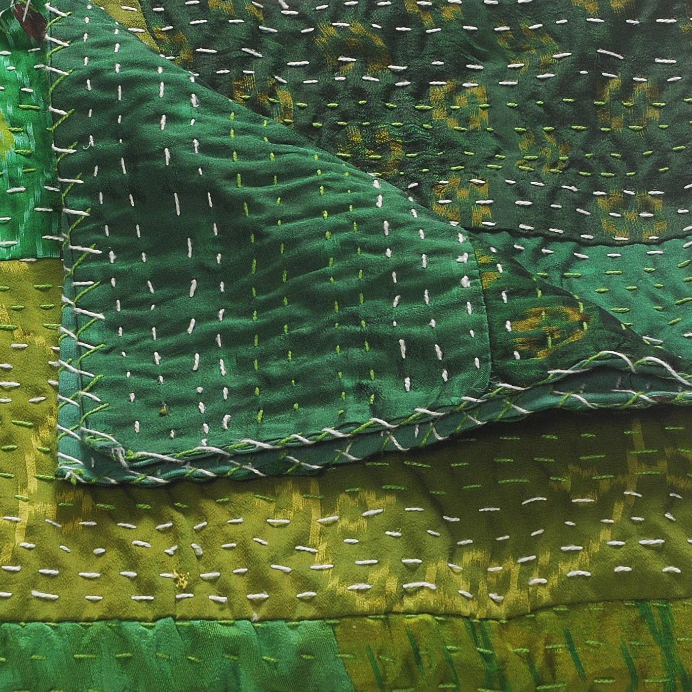 LR Home - Wholesale Throw Blanket - Silk Cotton Kantha Throw – Handmade & Colorful6