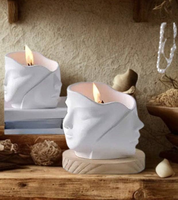 Sweet Happiness - Vendita all'ingrosso Portacandele - Contenitore doppio faccia schiena contro schiena