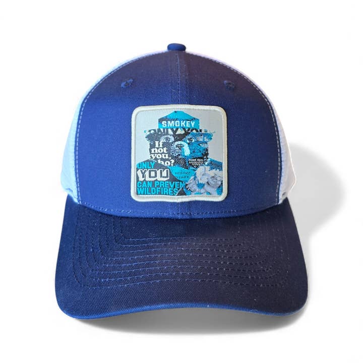 PNW Apparel - Wholesale Trucker Hat - Unisex - Smokey the Bear Snapback Trucker Hat w/ Patch