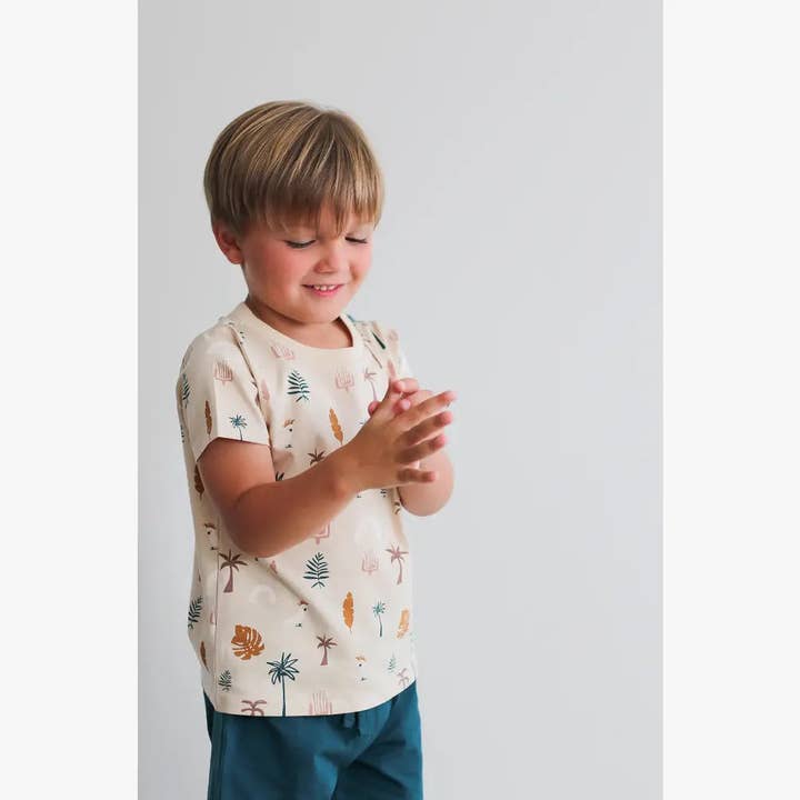 Classic T-Shirt – Jungle Stamp for wholesale by Burrow & Be Australia