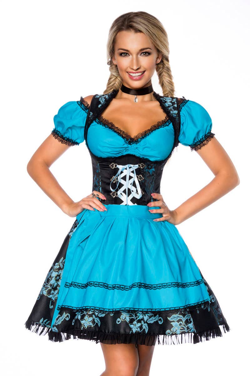 atixo GmbH - Vente Déguisement – femme - Dirndl premium avec blouse et tablier (7000)26