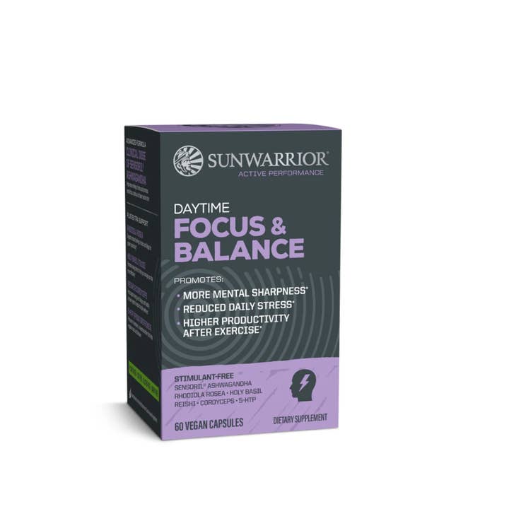 Sunwarrior - Wholesale Oral Supplement/Vitamin - Sunwarrior Active Daytime Capsules - Focus & Balance10