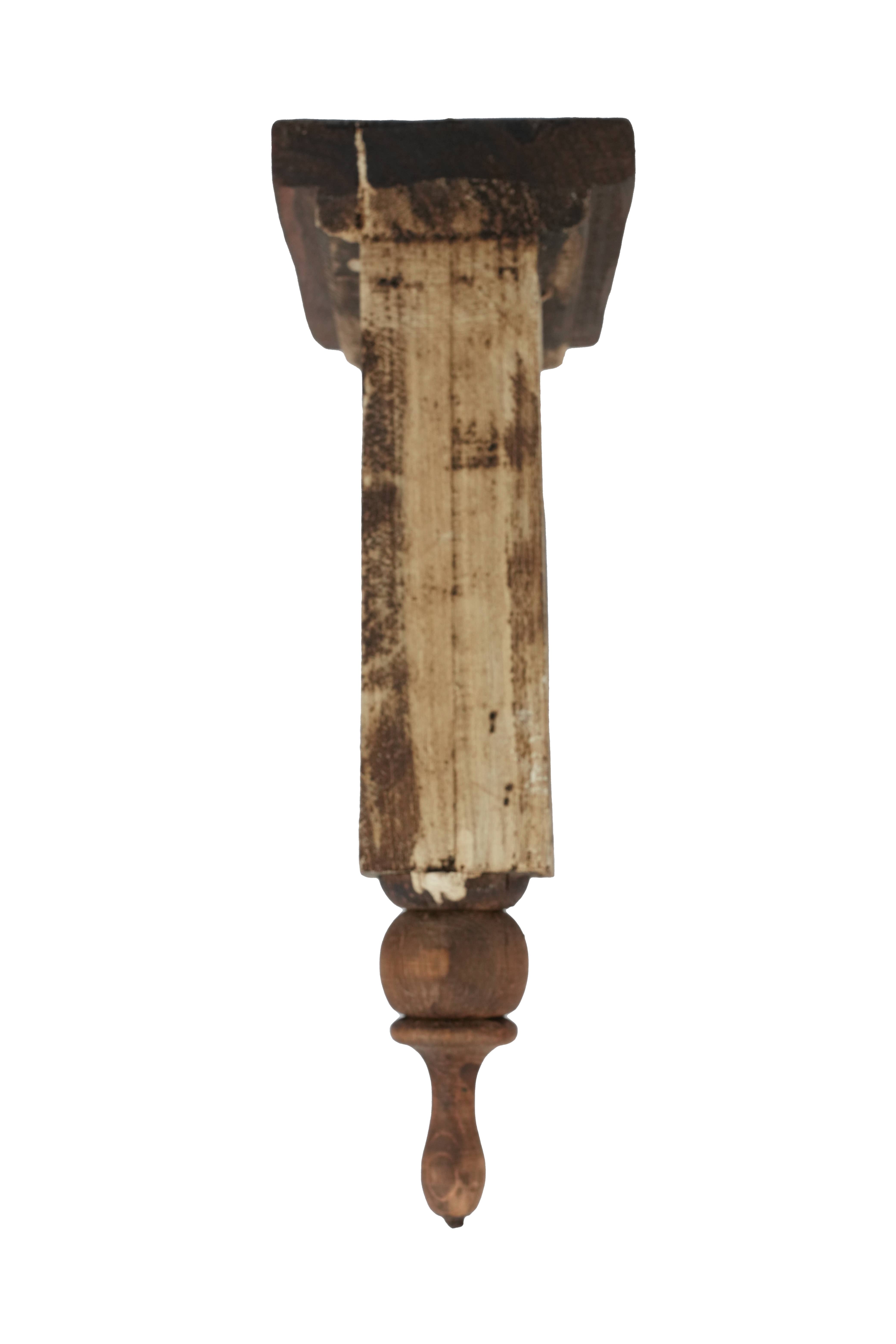 My Amigos Imports - Wholesale Decorative Tabletop Object -  Joliet Farmhouse-Rustic-Corbel-Antiqued White-5Wx6Dx14H-NEW3