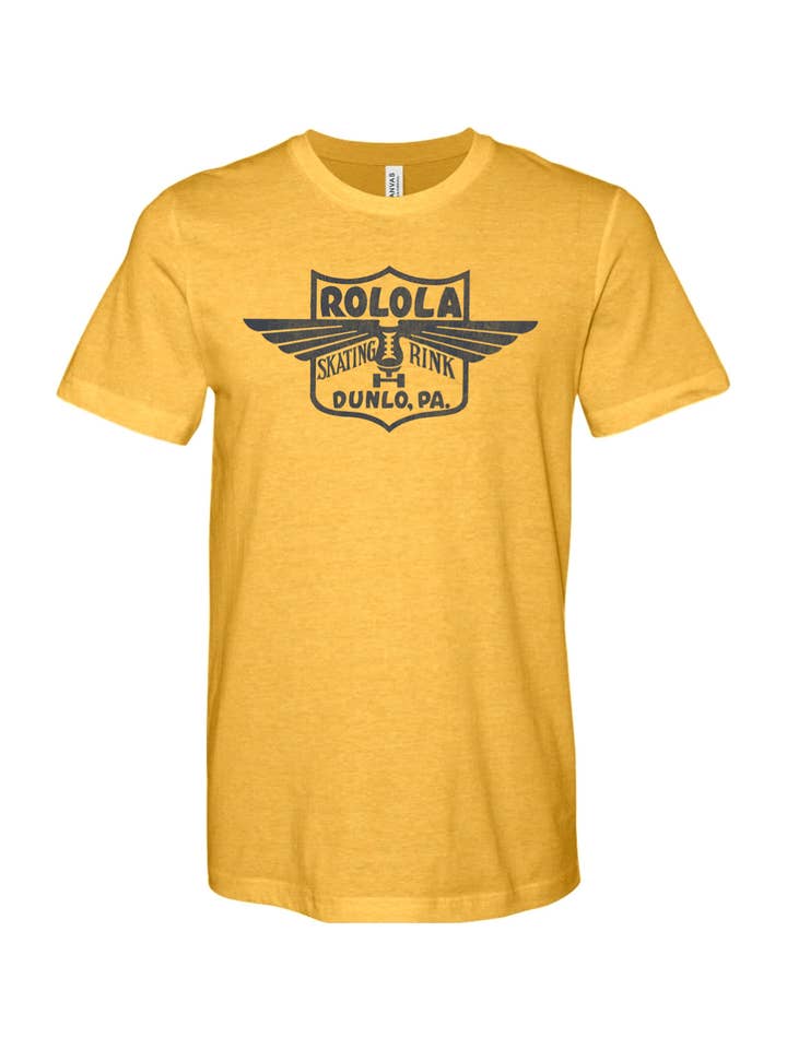 Yinzylvania - Wholesale Screen Printed T-Shirt - Unisex - Rolola Skating Rink - Dunlo, PA3