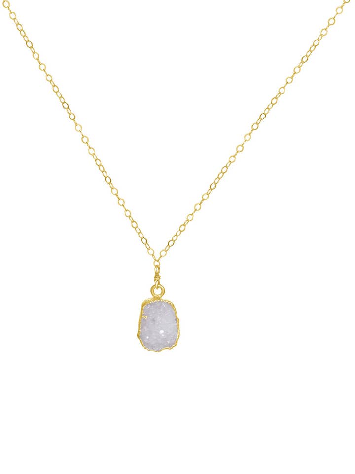 Witte Druzy ketting voor wholesale door Boy Cherie