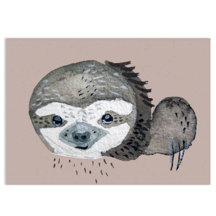 Sloth postcard for wholesale by nuukk GmbH