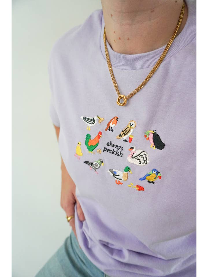 Limpet Store - Wholesale T-Shirt - Women's - Always Peckish Embroidered T-Shirt4