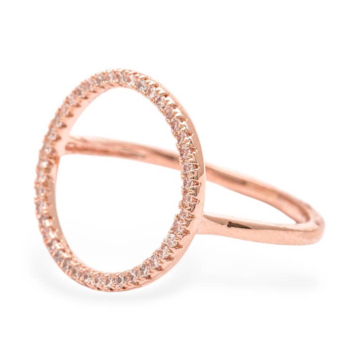 CZ Circle Iconic Ring for wholesale by Rope & Spurs