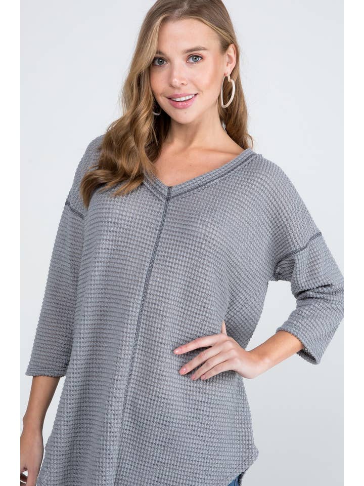 Bloomero - Vente Tunique – femme - TUNIQUE DE STYLE DÉCONTRACTÉ PIED DE POULE3