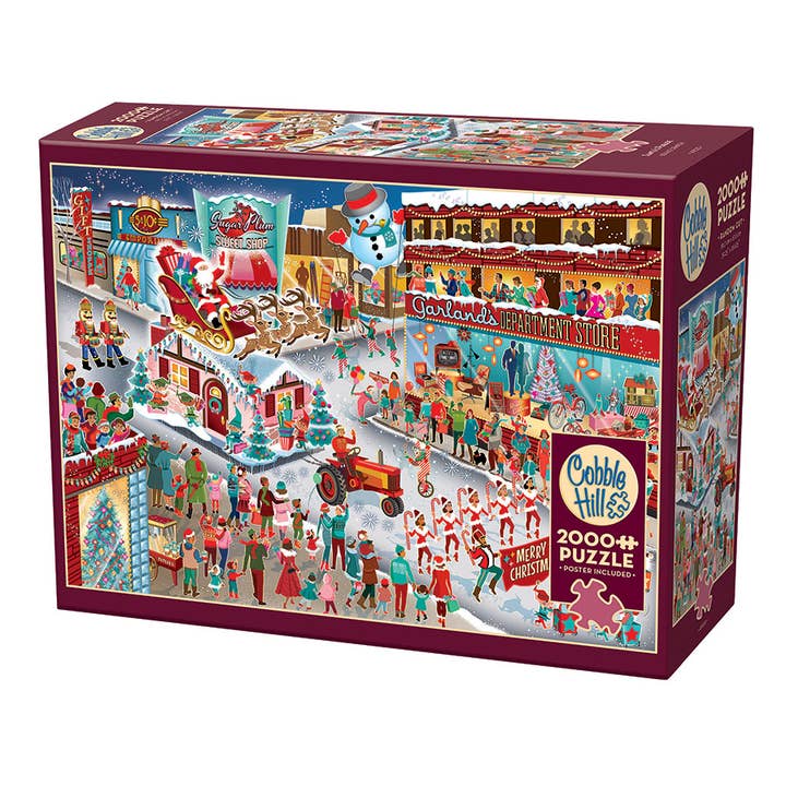 Outset Games and Cobble Hill Puzzles - Wholesale Puzzle - Adult - Santa's Parade 2000pc puzzle