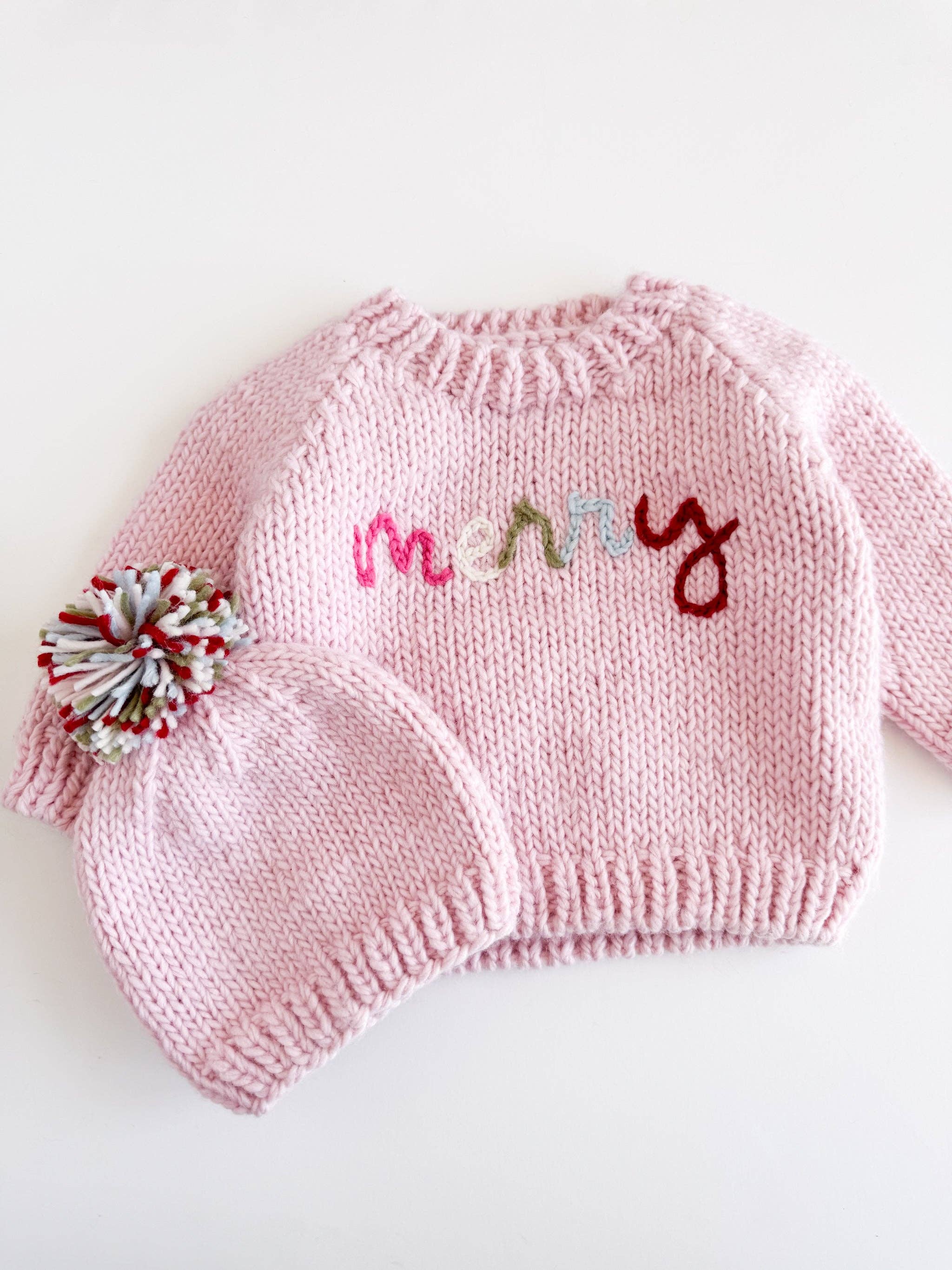 Figgy Friends - Vendita all'ingrosso Cappello - Neonati - Cappello Merry rosa per bambini, berretto lavorato a maglia per Natale1