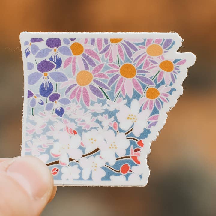Arkansas Wildflower | Sticker for wholesale by Roaming Heart