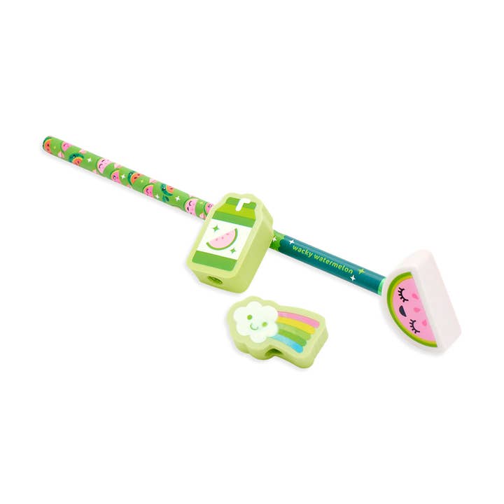 OOLY - Wholesale Eraser - Kids - Lil' Juicy Scented Topper Eraser - Watermelon