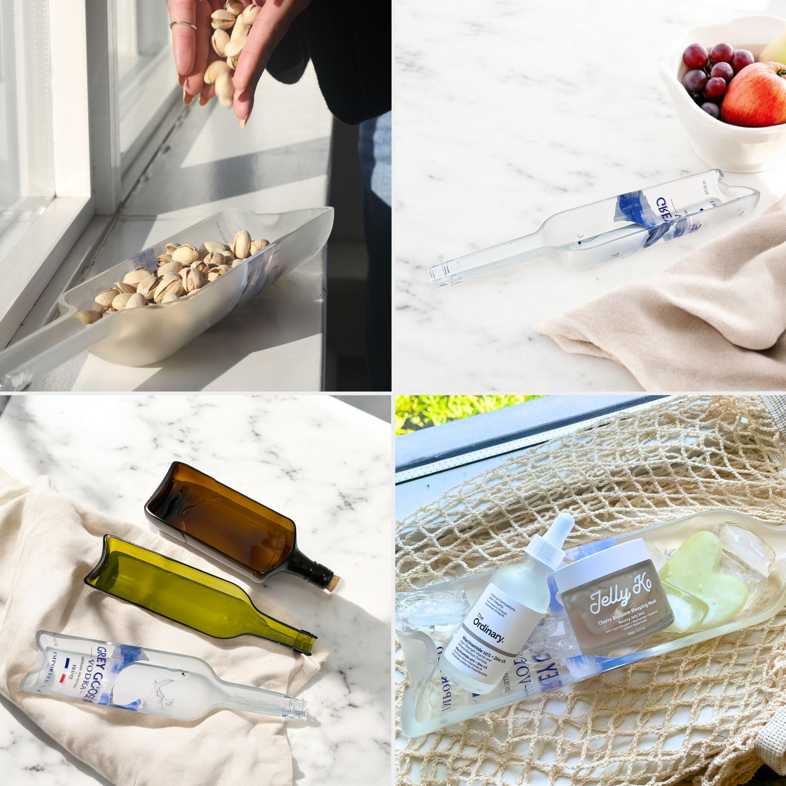 Mosa - Wholesale Decorative Tray - Grey Goose Vodka Bottle Glass Platter2