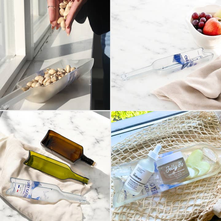 Mosa - Wholesale Decorative Tray - Grey Goose Vodka Bottle Glass Platter2