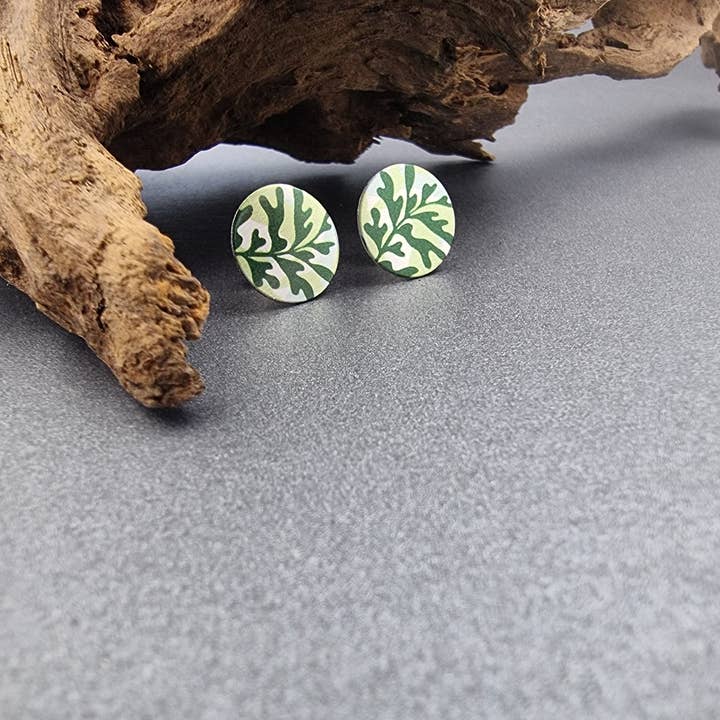 erin.k creative studio - Wholesale Stud/post earrings - SEASCAPE – Seaweed stud earrings