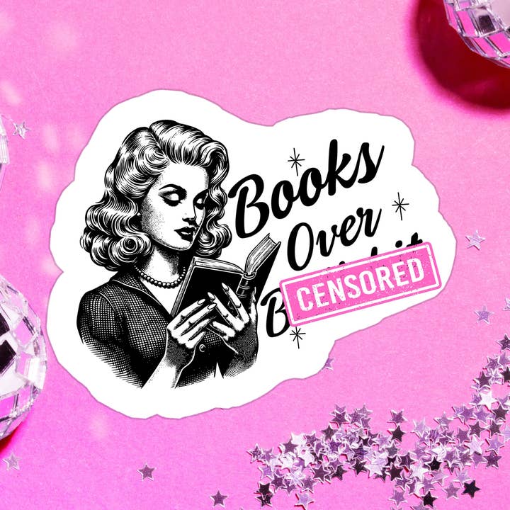 Book Bookish Books Funny Relatable Waterproof Vinyl Sticker for wholesale by Stickers+ X Ashley Bexar