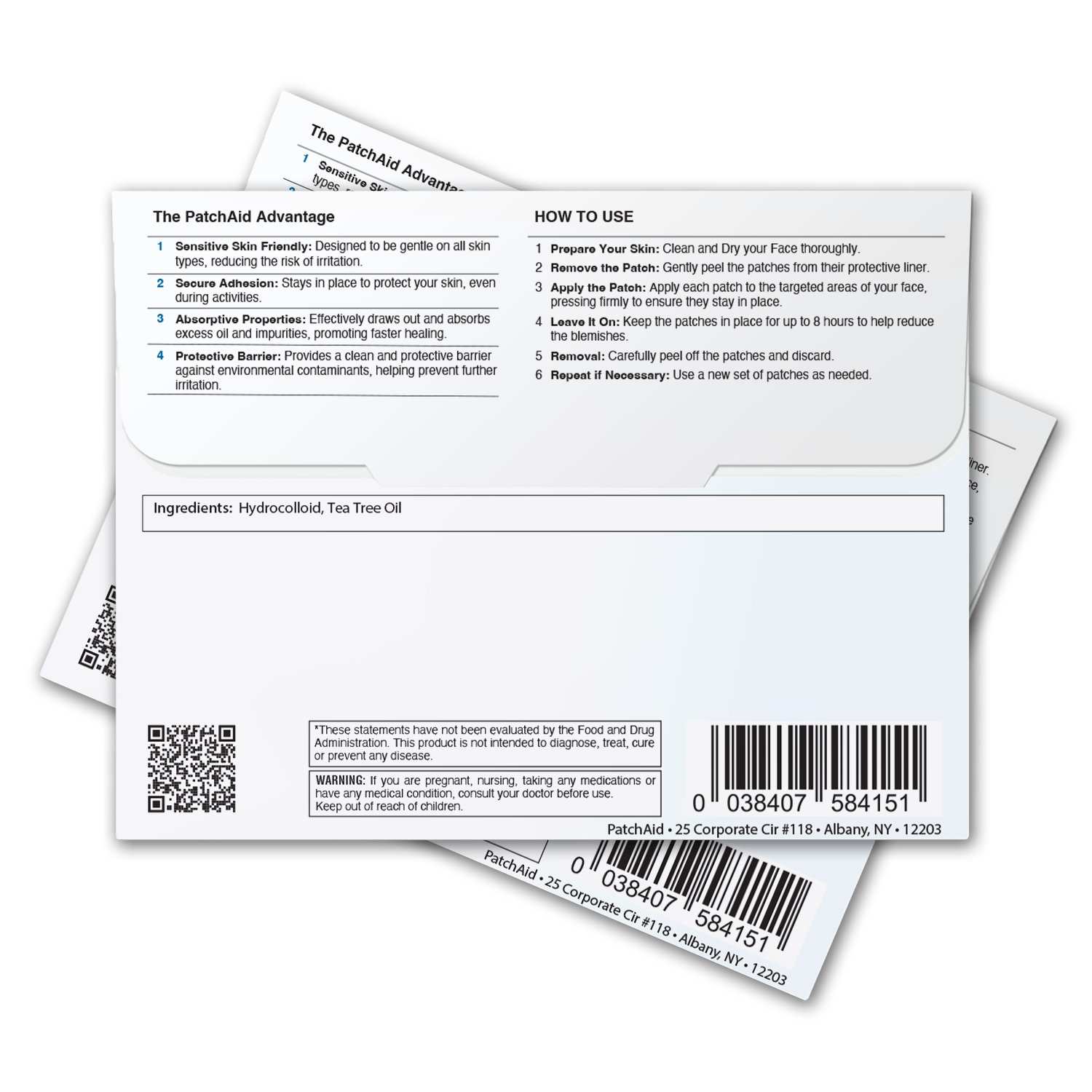 PatchAid - Wholesale Acne/Hydrocolloid Patch - Pimple Patch Full Face – Complete Acne Care for Clear Skin1