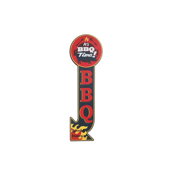 Multi Metal Sign It'S Bbq Time for wholesale on Faire