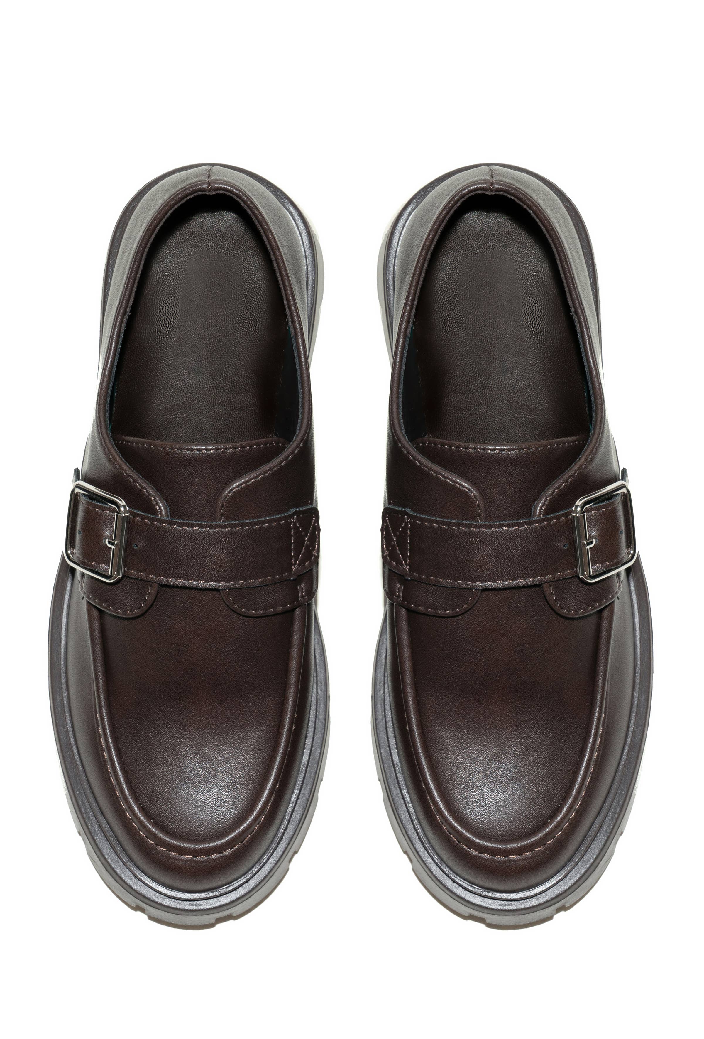 C'M PARIS - Wholesale Loafers - Women's - Chunky Loafer with Strap and Buckle 77-6536