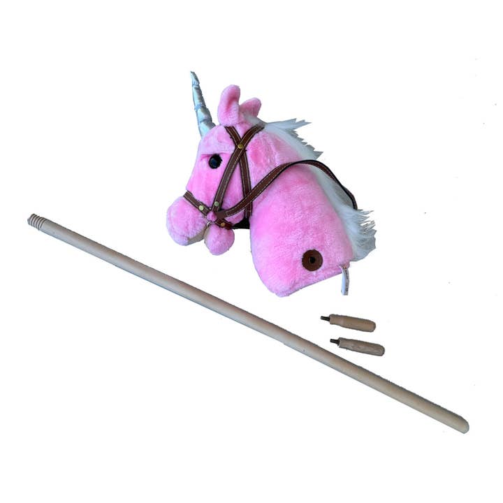 KALID MEDIEVAL - Wholesale Klassiek speelgoed - Kinderen - PLUCHE EENHOORNPAARD SOFTIK - ST3421