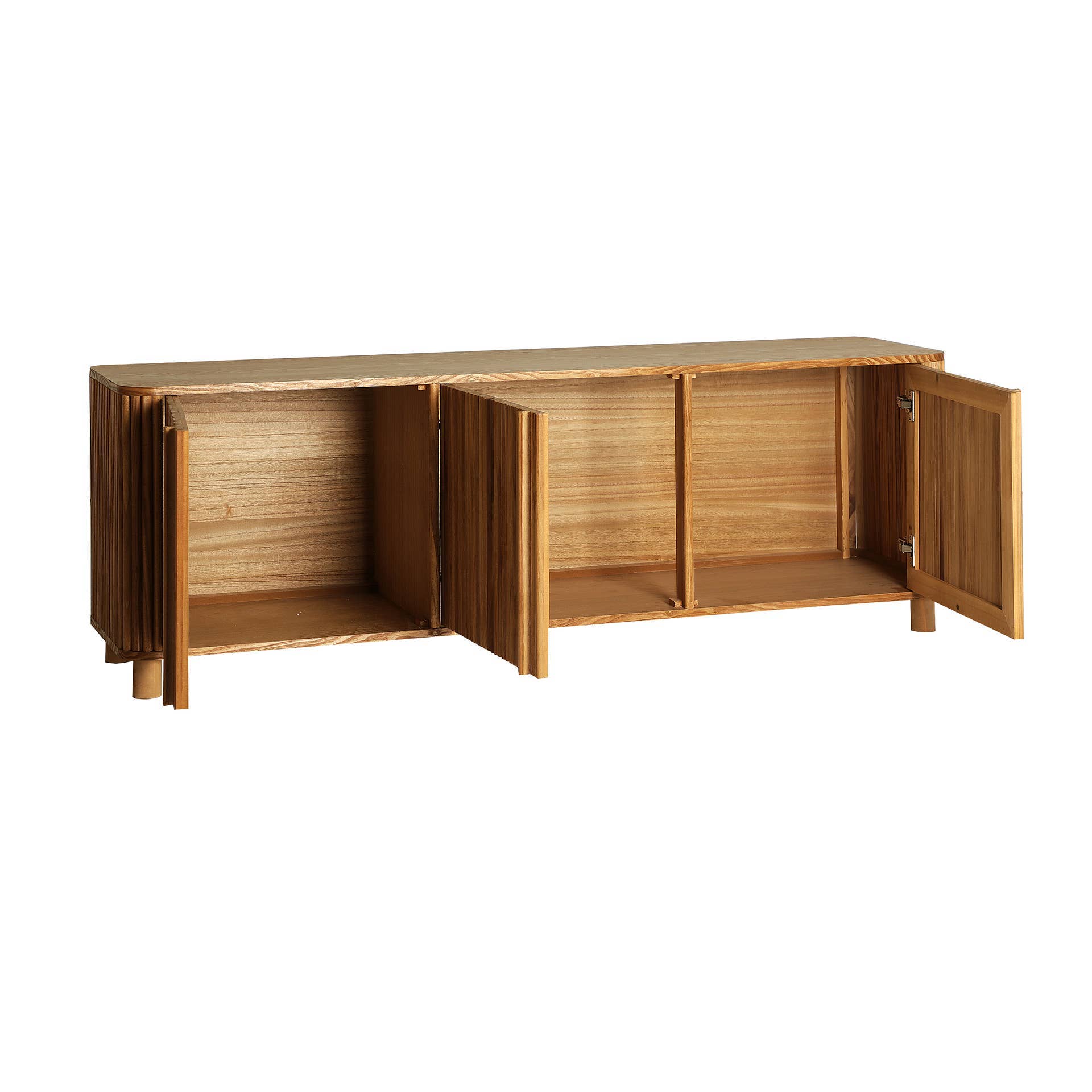 Kodu Home Design - Wholesale Console Table - Light Brown DM Wood TV Cabinet, 160x40x56cm2