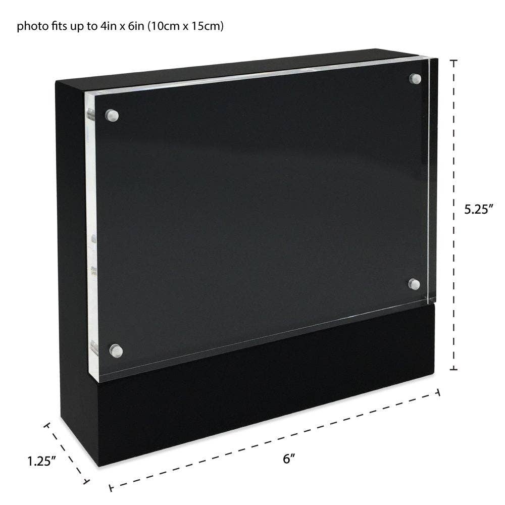 Isaac Jacobs International - Wholesale Picture Frame - Isaac Jacobs Wood Block Magnetic Acrylic Picture Frame13