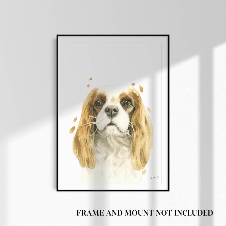 Nurserie de Cavalier King Charles Spaniel & Impression pour Amoureux des Chiens pour la vente par Robert James Hull