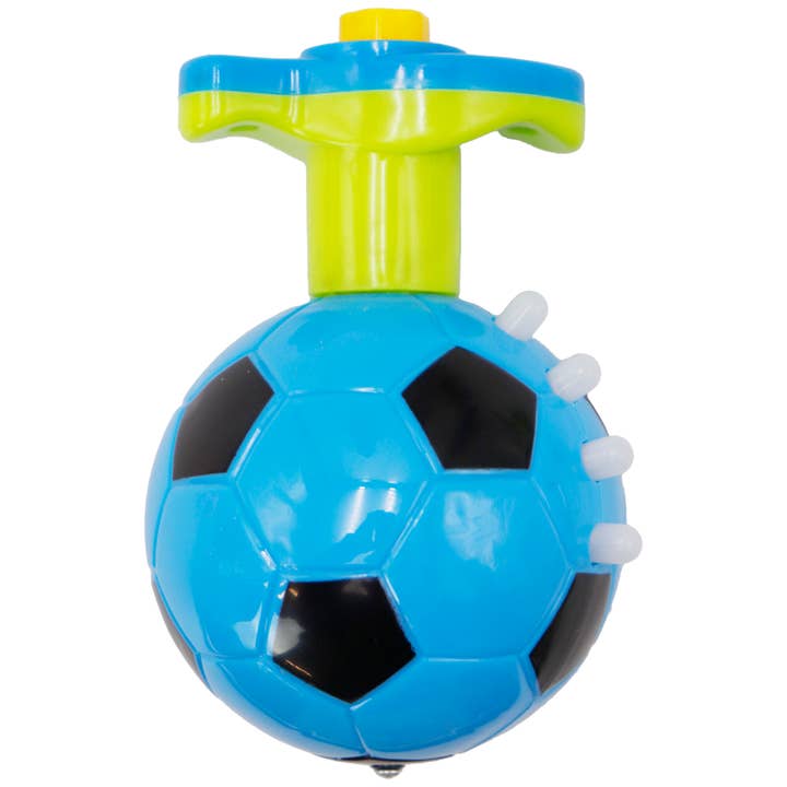 Cap Zone - Wholesale Classic Toy - Kids - Soccer Football LED Music Playing Spinning Top