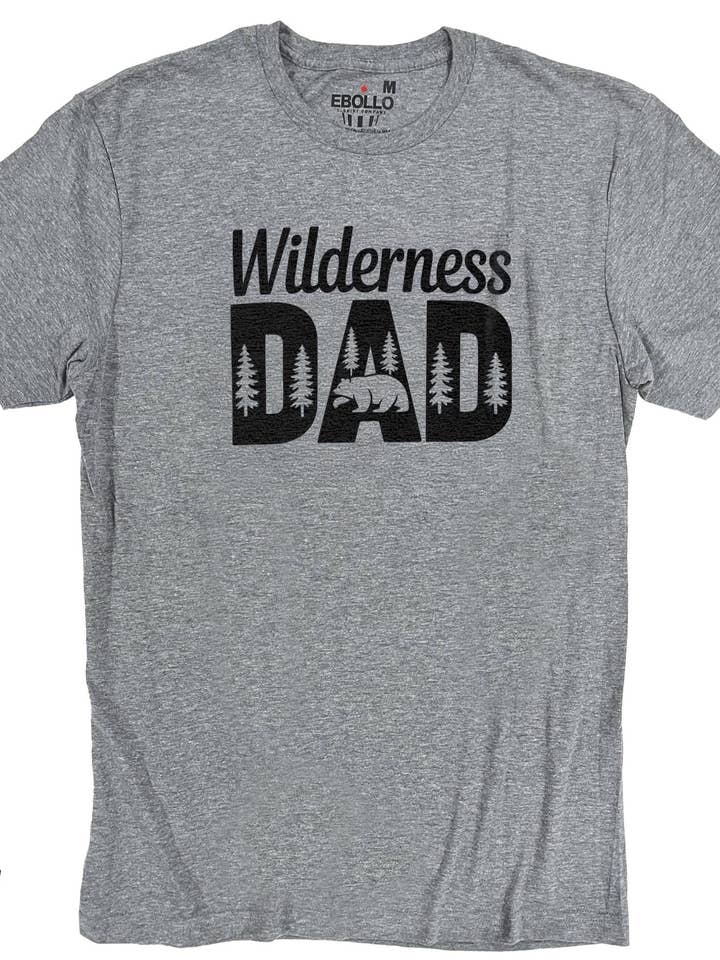 Wilderness Dad Tee, Funny Men's Camping Shirt, Father's Day Gift, Nature Lover Tee for wholesale by EBOLLO