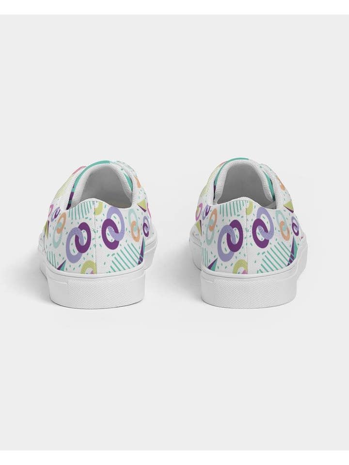 Veelkleurig patroon Canvas schoen met veters voor dames uit de jaren 90 voor groothandel op Faire