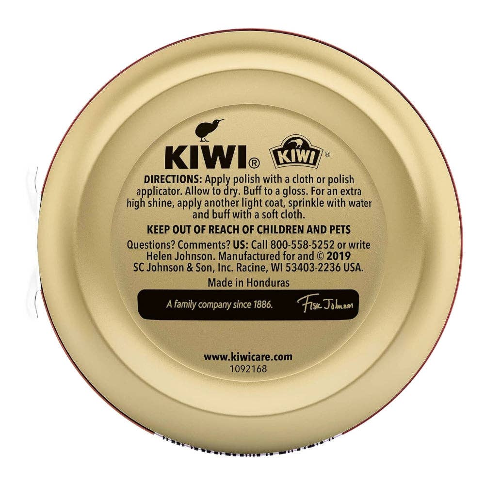 First Choice Buying - Vente Cire à chaussures - Boîte de cirage Kiwi, Marron, 32g (1,125oz)1
