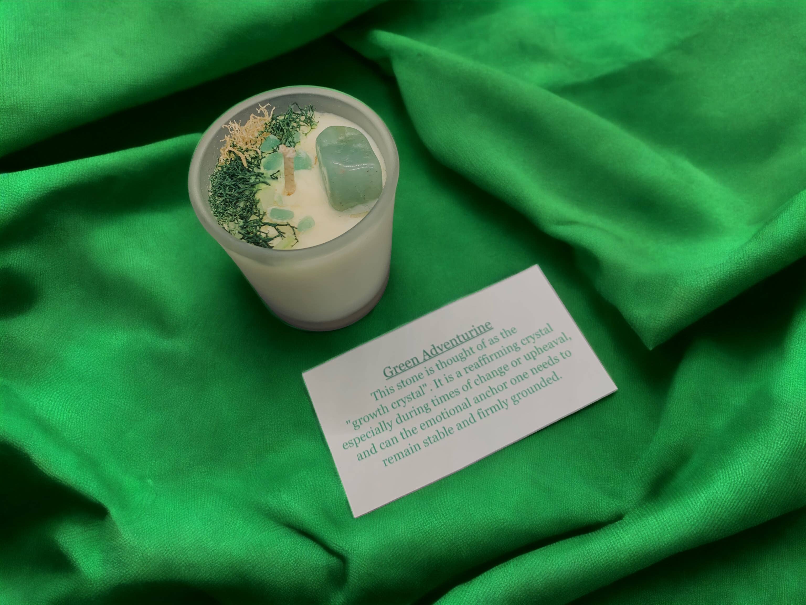 Green Earth Aromatherapy - Wholesale Jar/Filled Candle - Crystal Intention Candles with Natural Soy Wax4