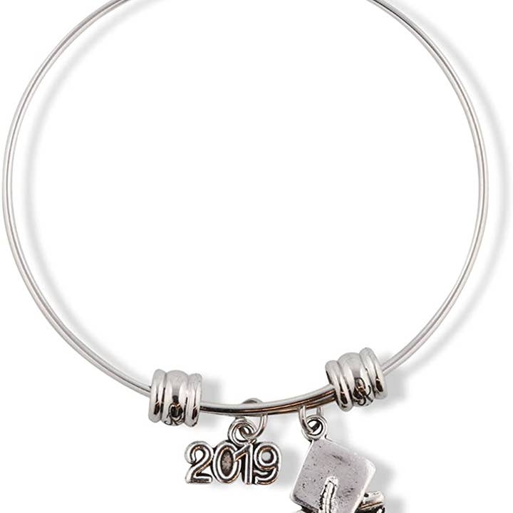 Dave The Bunny - Wholesale Charm/dangle bracelet - 2019 Graduation Party Gifts for Her Bracelet Bangle Jewelry Charm Gift for Girls Women Men Boys Accessories Favors Class of 2019 Grad Gifts