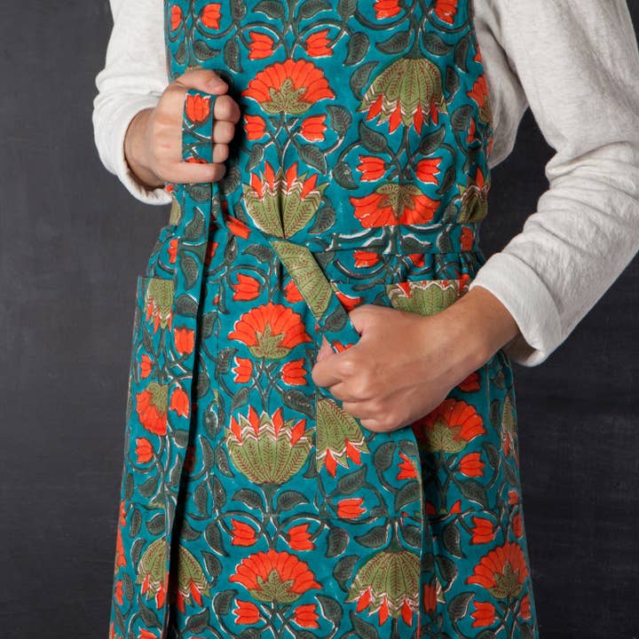 Danica Heirloom - Wholesale Apron - Allure Block Print Apron