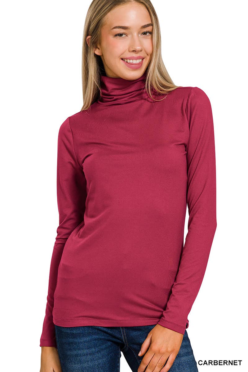 Vanilla Monkey - Wholesale Knit Top - Women's - Premium Microfiber Mock Neck Top2