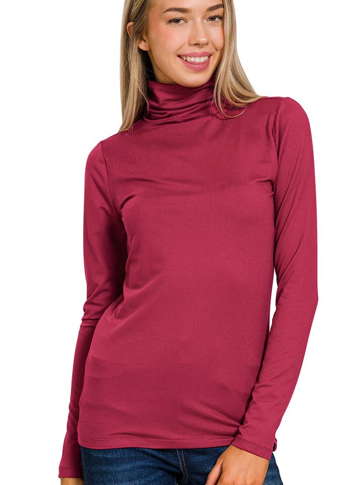 Premium Microfiber Mock Neck Top and other Purchase Wholesale reversible mock neck. Free Returns & Net 60 Terms on Faire trending on Faire.
