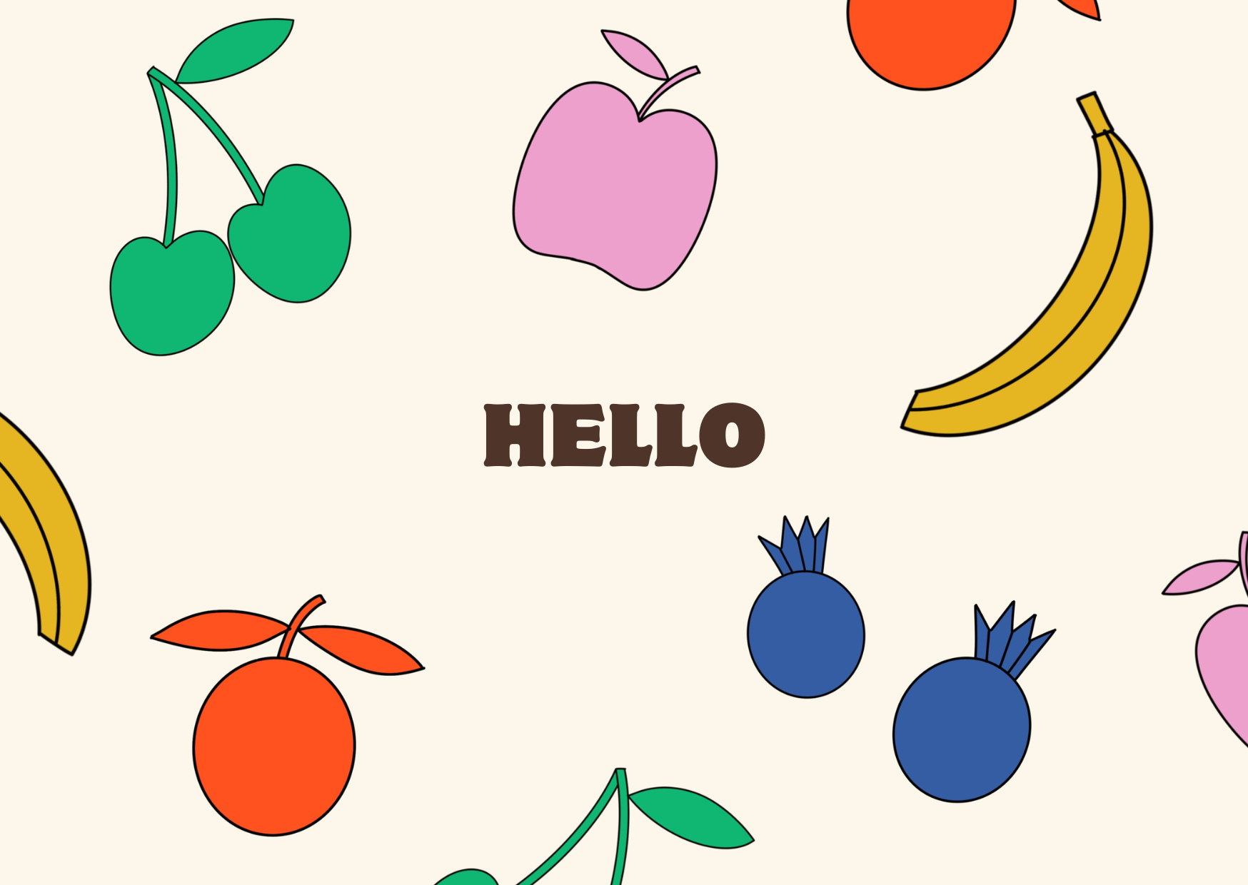 Carole Hillman – wholesale Everyday greeting card – Hello card1