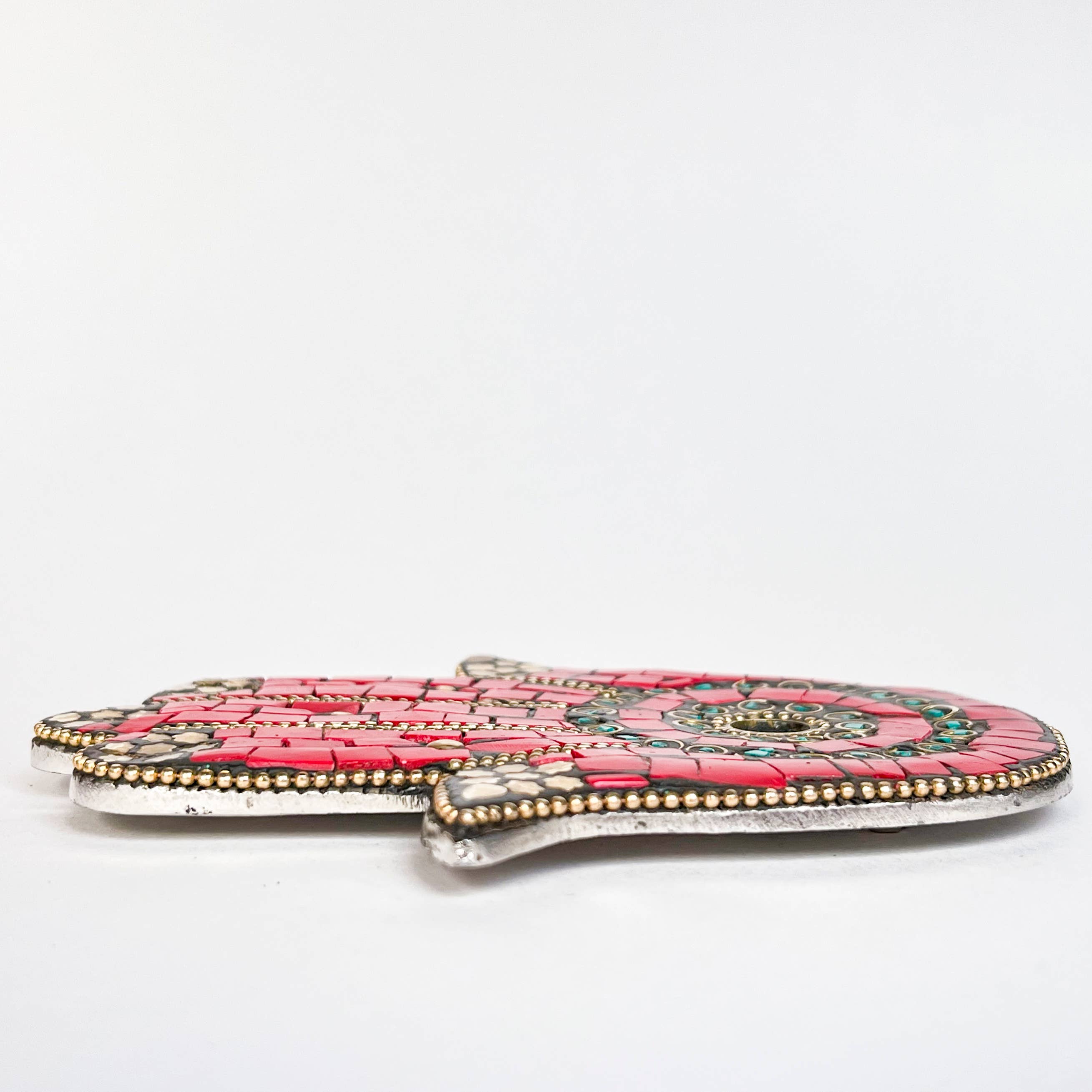 Artschatz LLC - Vendita all'ingrosso Portaincensi - Hamsa Hand - Rosso - Porta incenso2