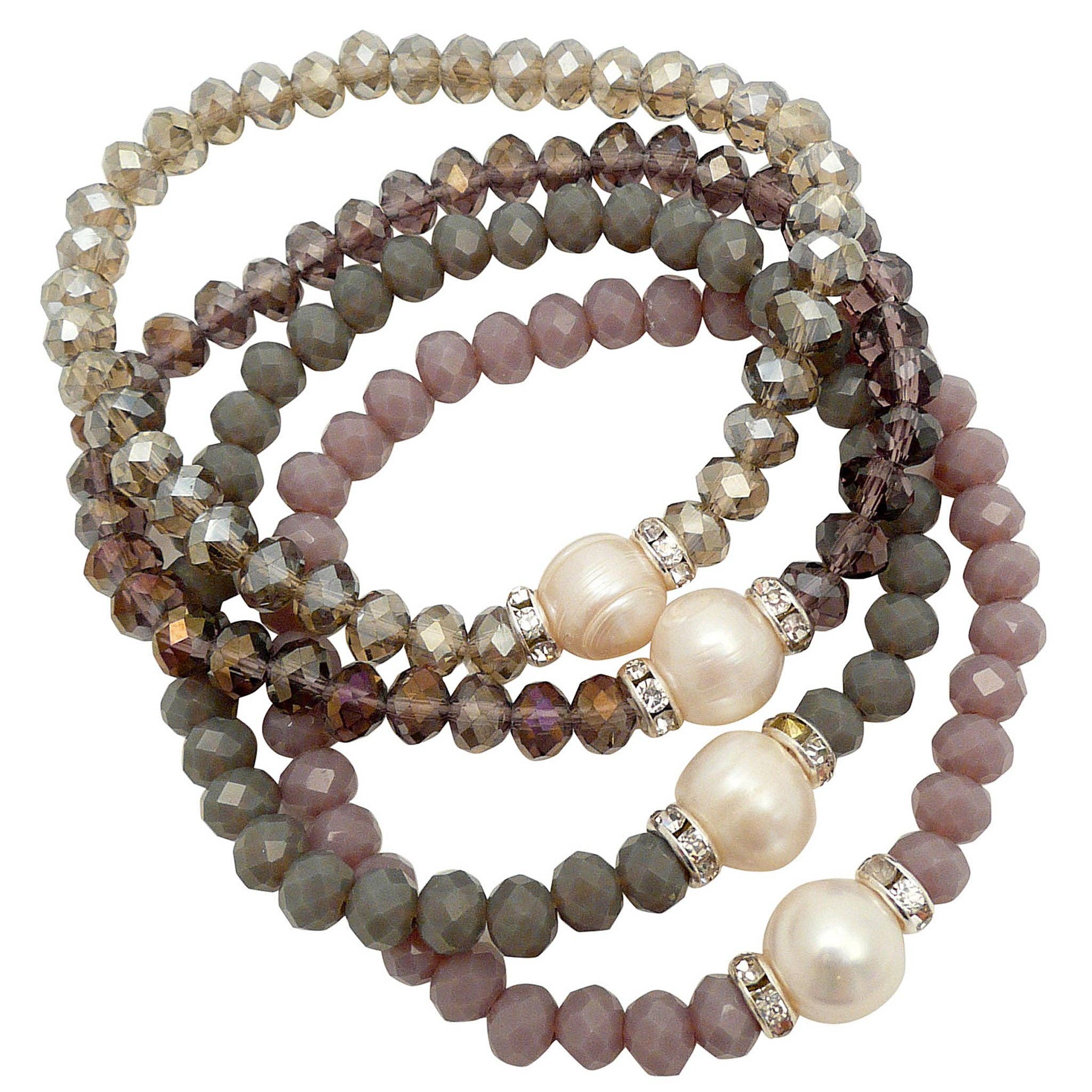 Lotusfeet – wholesale Beaded bracelet – CPB171 Smoke1