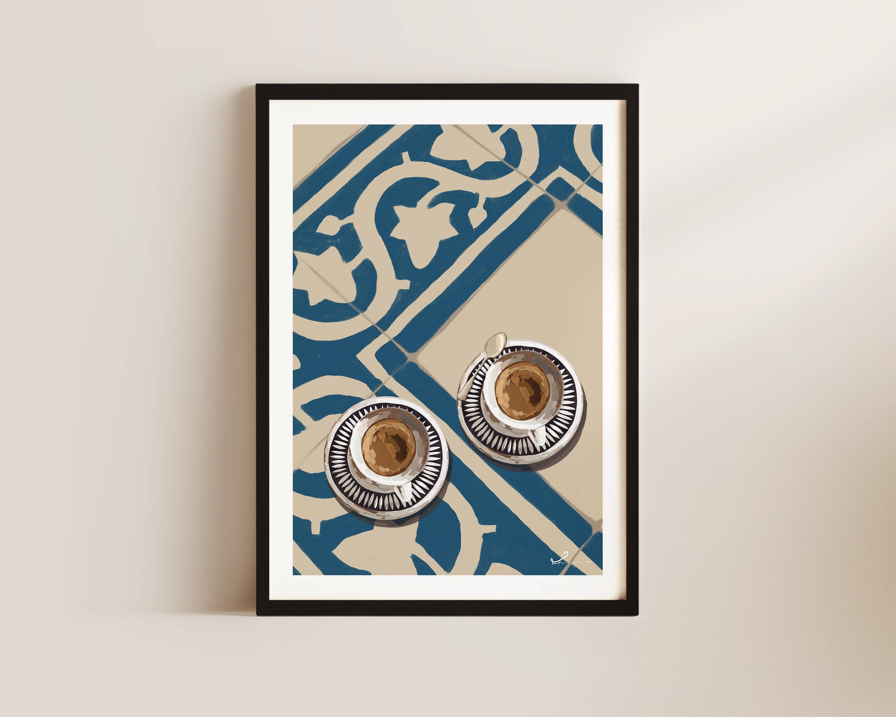 Alluvion – wholesale Art print – Two Cups Of Coffee Wall Art Print2