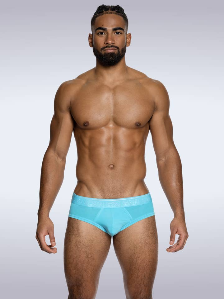 Baby Blue Bamboo Briefs for wholesale by GARCON® Underwear