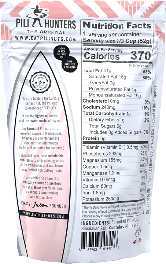 Pili Hunters – wholesale Nuts – Pili Hunters Pink Himalayan Salt Pili Nuts (1.85oz)1