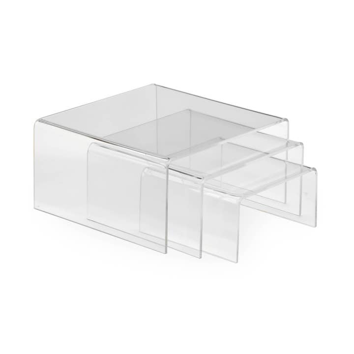Tripar International - Wholesale Desk Riser - Clear Acrylic Low Profile Risers